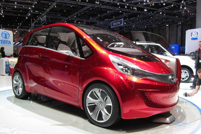 Tại Geneva Motor Show 2012 đang được tổ chức, Tata đã ra mắt bản concept cho chiếc xe mới Megapixel hybird EV.